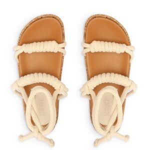 SCHULTZ Nagie Ankle‎ Tie Platform Sandals